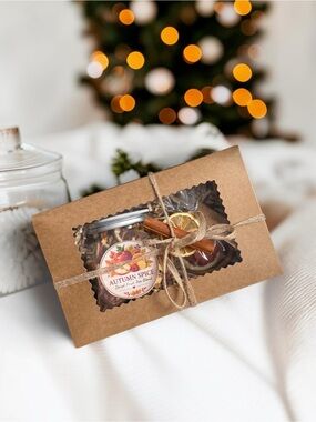 Hand Made Dried Fruit Tea Blend Gift Box - Dried Citrus and Raspberry